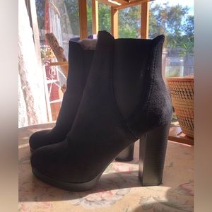 New Wild Diva Lounge Black suede-like Fall/winter ankle boots